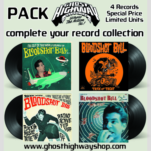 4 x 7" Pack BLOODSHOT BILL - Singles Collection