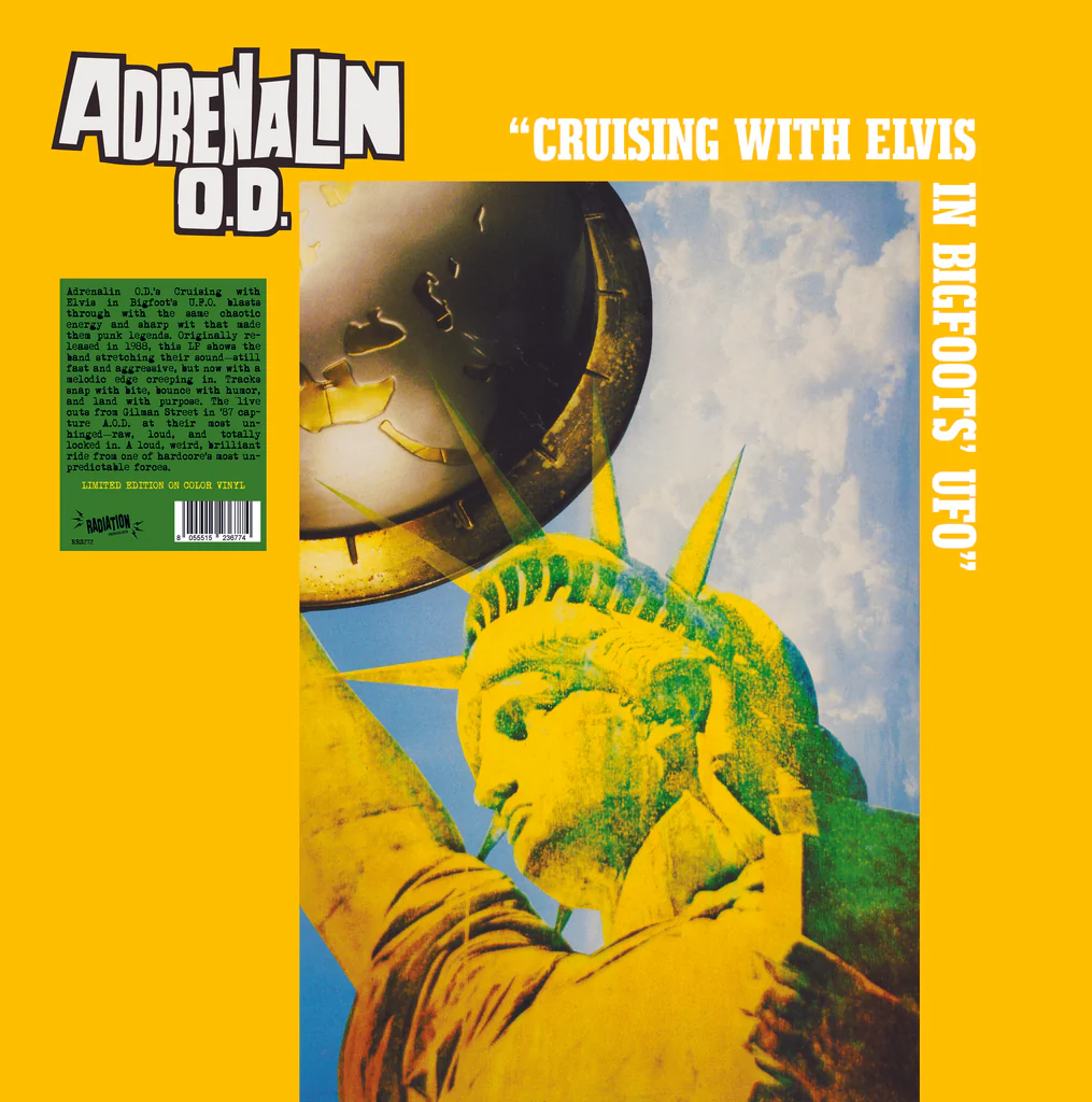 LP ADRENALIN O.D.: Cruising With Elvis In Bigfoot's U.F.O. (Yellow Vinyl)